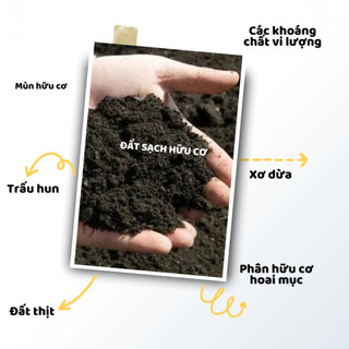 Đất Sạch Nhà Nông, Đất Hữu Cơ Đa Dụng Giàu Dinh Dưỡng Trồng Rau Củ Quả, Cây Kiểng, Cây Ăn Trái