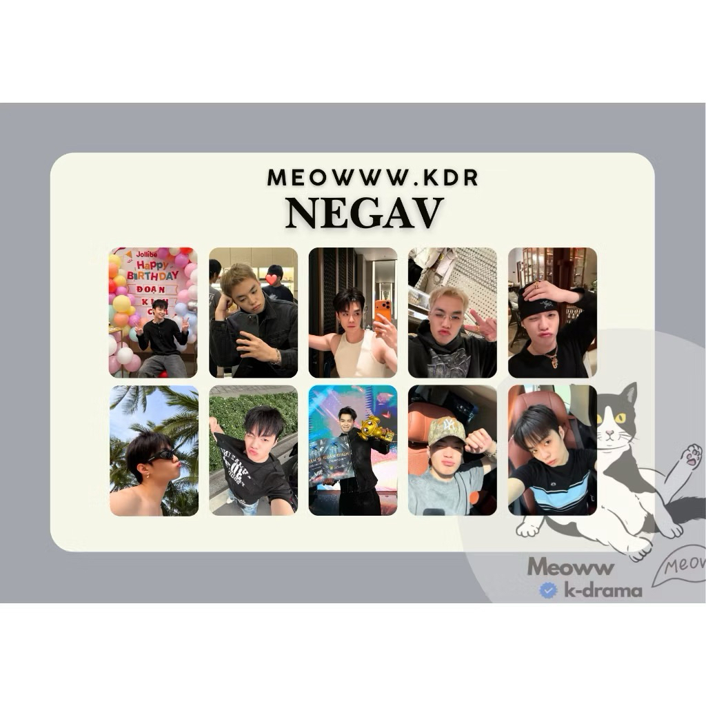 set card bo góc ca sĩ Negav - anh trai say hi