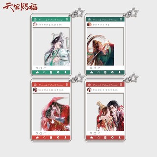 [HÀNG SẴN – NEW 2025] Móc Khóa Thiên Quan Tứ Phúc BL | Khung IG CP Hoa Thành – Tạ Liên | Acrylic Trong Suốt Keychain