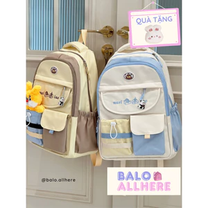 BaLo (XINHXINH) [ORDER] Balo Đi Học Cấp 1 Cấp 2 Cấp 3 Đại Học Chống Nước BL396