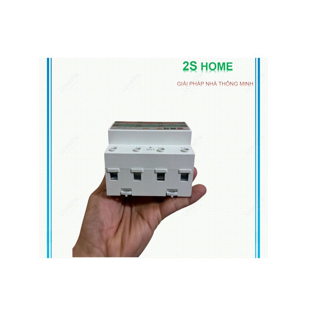 Bộ chống mất pha, mất trung tính, chống cao áp thấp áp cho điện 3 pha công suất 63A, 100A LW