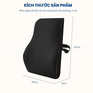 Gối tựa lưng dàii văn phòng M2T BEDDING thiết kế công thái học kích thước 37x45x11cm