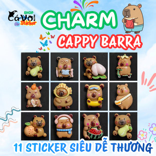 CHARM CAPPY BARRA : CHARM/STICKER GẮN DÉP DỄ THƯƠNG: