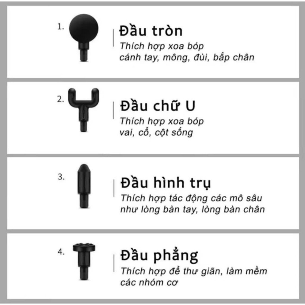 Súng massage cầm tay mini, Máy massage cầm tay mini 6 cấp độ chuyên sâu chính hãng - giảm đau mỏi cơ