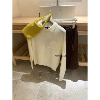 𝐏𝐡𝐢𝐞𝐧 𝐖𝐆𝐖𝐄 | (Sẵn) W8419 Áo Polo Len Form Vừa Thanh Lịch Trơn Basic