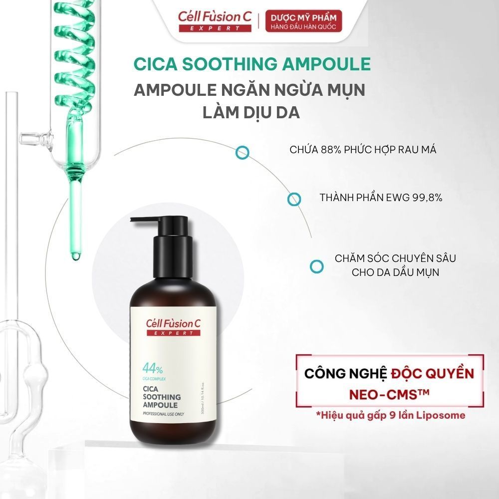 Ampoule Ngăn Ngừa Mụn & Làm Dịu Da Cell Fusion C Expert Cica Soothing Ampoule