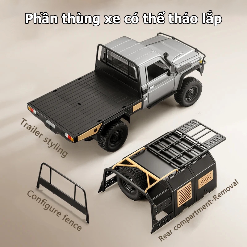 Xe Ô Tô Điều Khiển Từ Xa MN82s LC79 Tỉ Lệ 1:12, Offroad Leo Núi, 2.4GHz, Pin Sạc, Đồ Chơi RC Địa Hình Cao Cấp