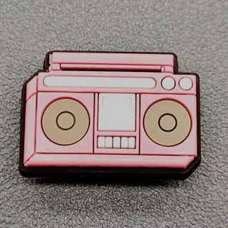 CHARM CHÍNH HÃNG: CHARM GẮN DÉP HỒNG BARBIE- HÀNG CHẤT DÀY - CỨNG- NÚT GẮN XỊN