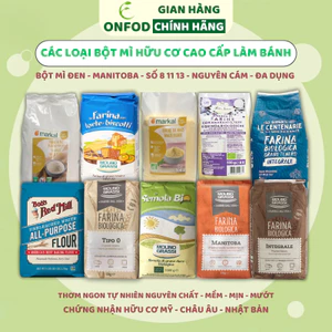 Các loại bột mì hữu cơ bột mì số 8 11 13 bột đa dụng ONFOD nguyên liệu làm bánh bao 1kg