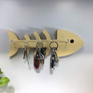 MÓC TREO CHÌA KHÓA QUẦN ÁO DÁN TƯỜNG BẰNG GỖ DECOR NHIỀU HÌNH XINH XẮN TIỆN LỢI