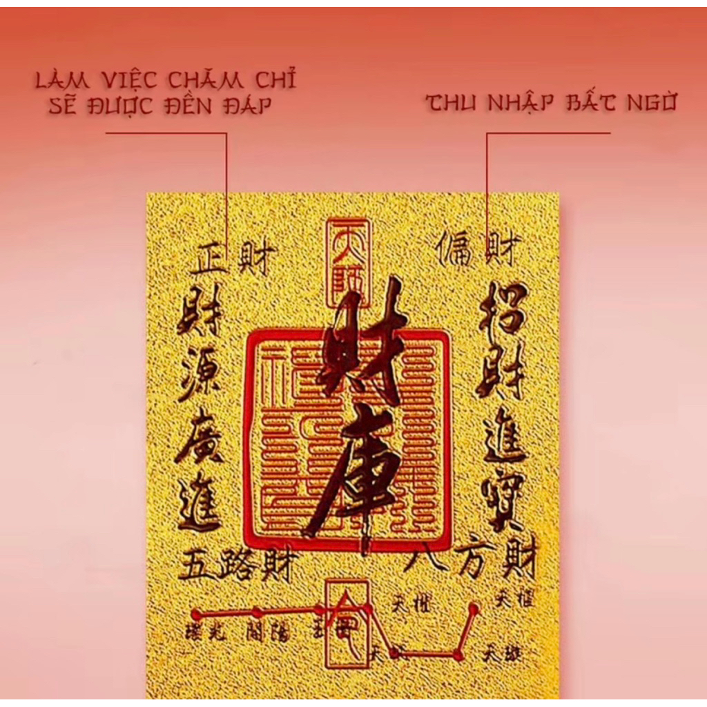 {Tặng Mèo Thần Tài} Thẻ Kim Bài Tài Lộc - Bình An - May Mắn