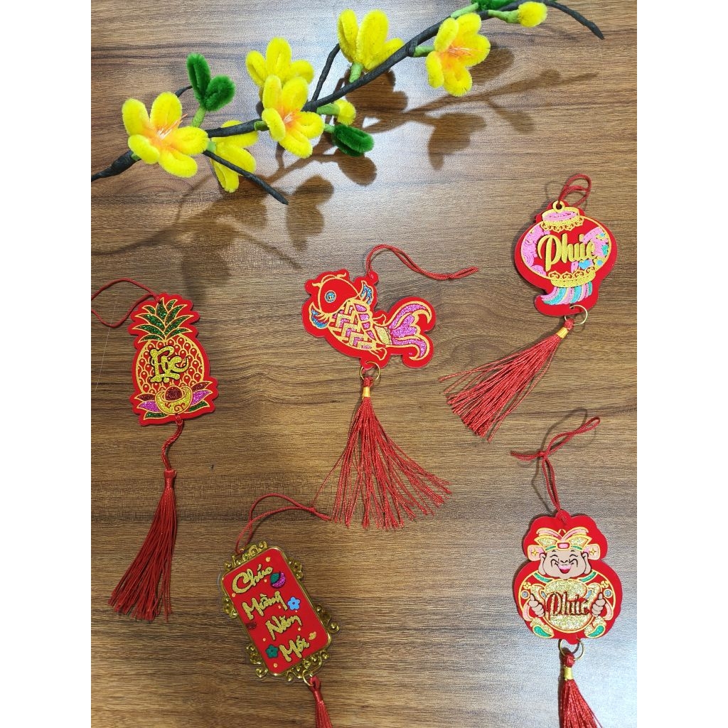 sét 5 thẻ treo mai nhung
