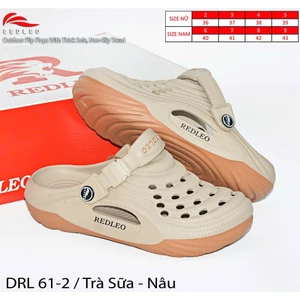 Dép sục nam nữ REDLEO_DRL_61 đúc cao su EVA nguyên khối, êm mềm nhẹ bền, không thấm nước