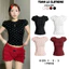 Áo Babytee Nữ Chấm Bi TUAN LE CLOTHING Áo Thun Phông Nữ Cổ Tròn Co Giãn Ôm Body Tôn Dáng <70kg Size