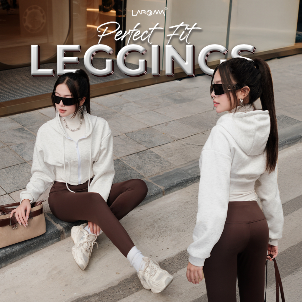 LAROMA Quần Legging Lót Lông Nữ | Giữ Ấm - Co Giãn - Lót Lông - Trẻ Trung - Năng Động