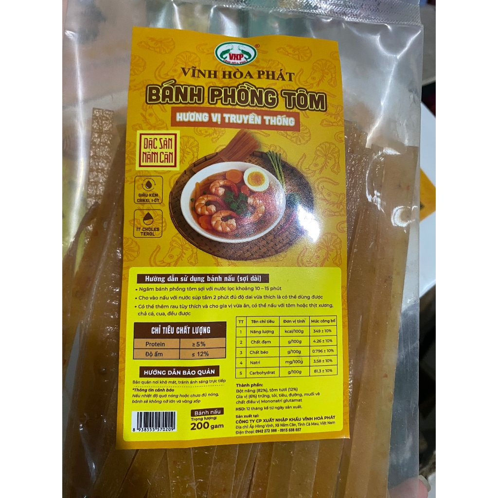 200g Bánh phồng tôm sợi phở