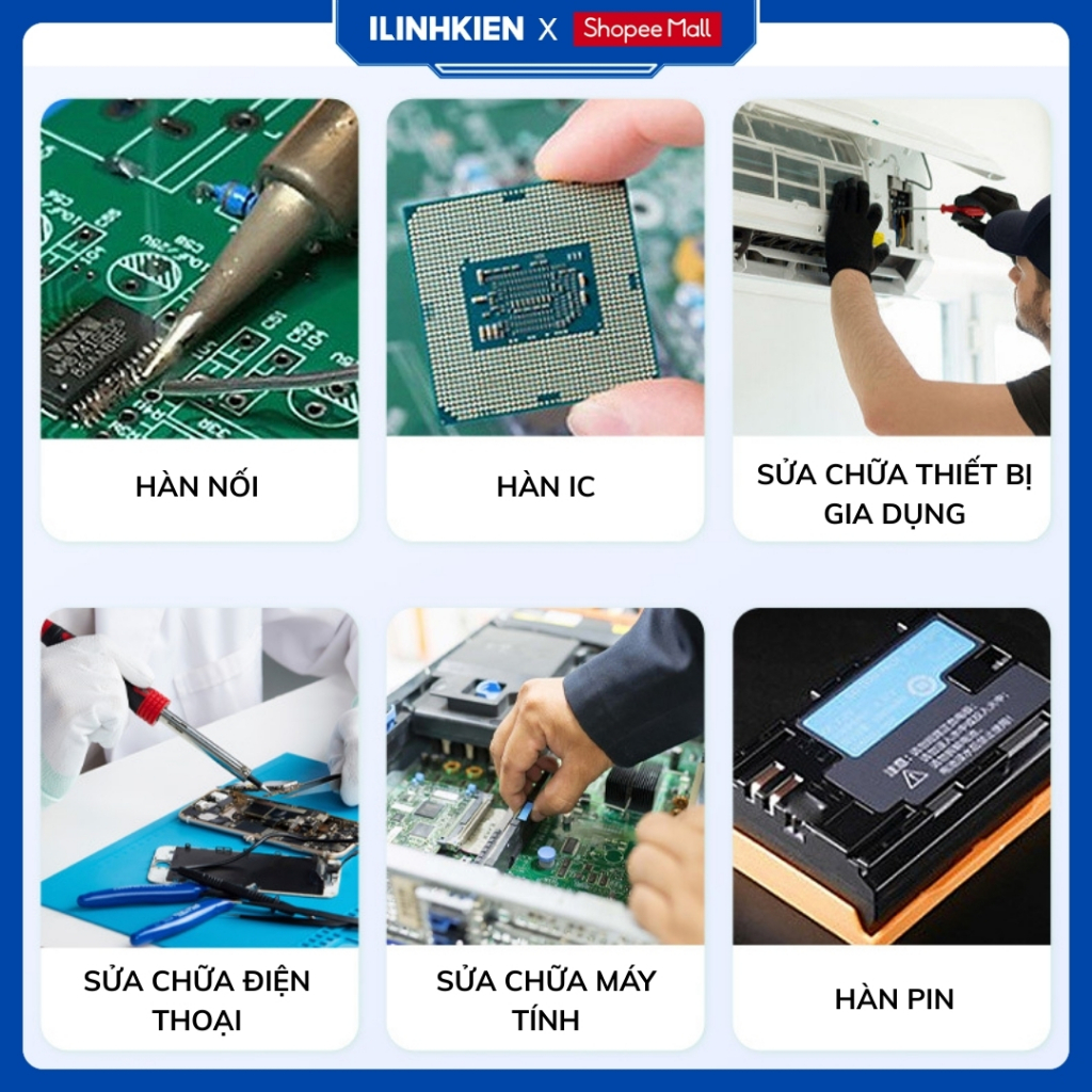 Thiếc Hàn Không Chì LFC7-107 0.8mm Ít Cặn - Hàn Mượt - Mối Hàn Sáng - Dễ Ăn Thiếc Chất Lượng Cao ILinhkien