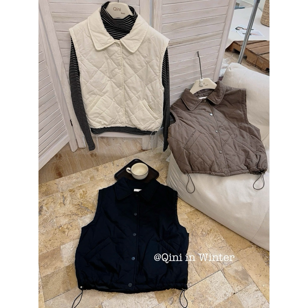[𝐒𝐮𝐙𝐲] Áo Phao Gile Trần Trám Bông Mỏng ID QCCC Loại 1 (50-55kg)