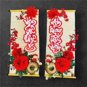 SET MÀNH TRE XUÂN ĐOÀN VIÊN trang trí Tết