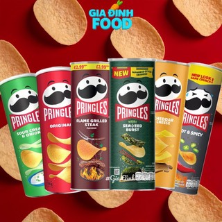 Snack Khoai Tây Chiên 102gr 1lon nhiều vị Pringles 6 loại