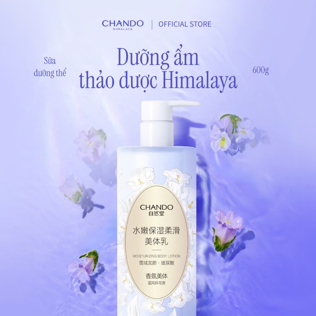[VHL x Chando Himalaya] Sữa dưỡng thể Dưỡng ẩm/ Dưỡng trắng Chando Himalaya 600g