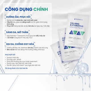 Mặt nạ Tencel Calming & Hydrating Essence Mask Trioderma giữ ẩm tốt, tối đa tinh chất