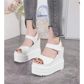 GIÀY SANDAL ĐẾ XUỒNG QUAI BẢNG 12CM HÀNG LOẠI I CAO CẤP CHUẨNN XỊN MẪU MỚI XINH LRR22 TT