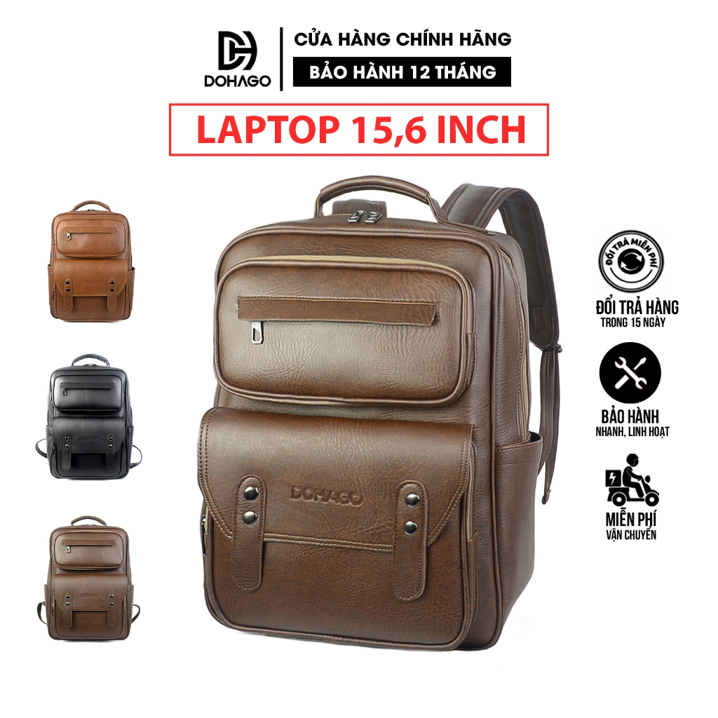 Balo Da DOHAGO Đa Năng Có Ngăn Đựng Laptop 15.6 Inch – BNA05