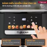 Nồi chiên không dầu Nhập Khẩu Fujihome A9DH 9 Lít -  Có 8 chế độ cài đặt sẵn, Công nghệ gia nhiệt kép — ảnh 4