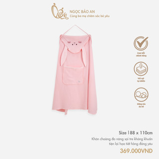 M&B (88x110cm) Khăn choàng đa năng cho bé bú khi ra ngoài chất bamboo sợi tre kháng khuẩn tự nhiên siêu tiện lợi cho bé