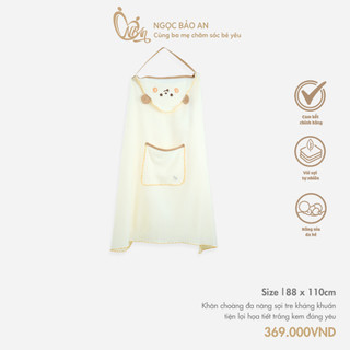 M&B (88x110cm) Khăn choàng đa năng cho bé bú khi ra ngoài chất bamboo sợi tre kháng khuẩn tự nhiên siêu tiện lợi cho bé