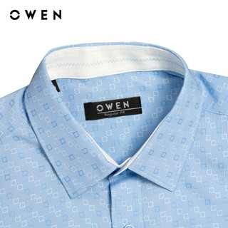 Owen - Áo sơ mi dài tay Regular Fit AR255036DT màu Xanh dương chất liệu Nano