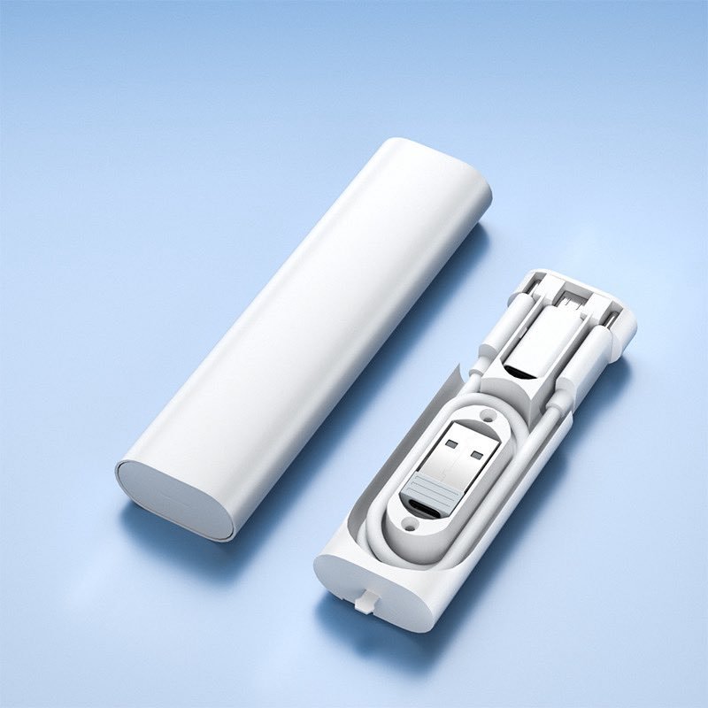 Bộ Cáp Sạc Nhanh Chuyển Đổi Cổng USB Type C Micro Truyền Dữ Liệu, Sạc 60W Đa Năng Nhỏ gọn