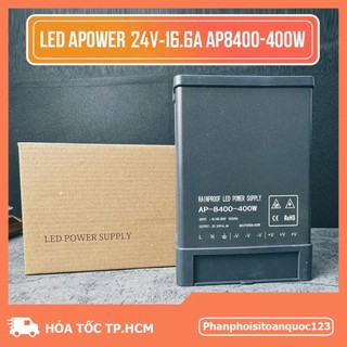 Nguồn Tổ Ong Ngoài Trời APOWER AP8400 24V 16.6A 400W – Chống Nước IP43 – Nguồn Camera, LED, Router