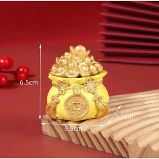 Hũ đựng gạo muối nước thần tài, Hũ Đựng Vàng Tài Lộc, TÚI THẦN TÀI chum chiêu tài tộc may mắn trang trí ban thờ thần tài