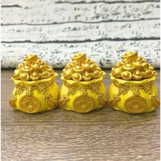 Hũ đựng gạo muối nước thần tài, Hũ Đựng Vàng Tài Lộc, TÚI THẦN TÀI chum chiêu tài tộc may mắn trang trí ban thờ thần tài
