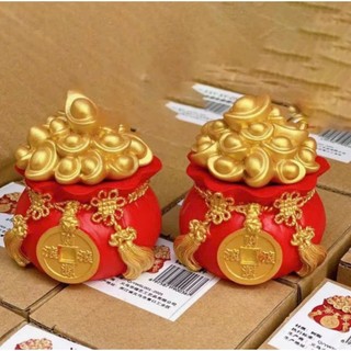 Hũ đựng gạo muối nước thần tài, Hũ Đựng Vàng Tài Lộc, TÚI THẦN TÀI chum chiêu tài tộc may mắn trang trí ban thờ thần tài