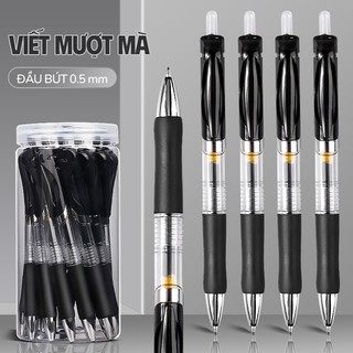 Bút gel cao cấp ngòi 0.5mm viết mượt - Bút bi mực đen dung lượng lớn phù hợp cho nhu cầu học tập hằng ngày