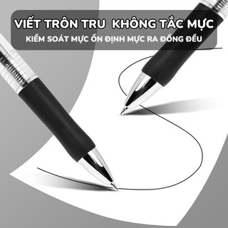 Bút gel cao cấp ngòi 0.5mm viết mượt - Bút bi mực đen dung lượng lớn phù hợp cho nhu cầu học tập hằng ngày
