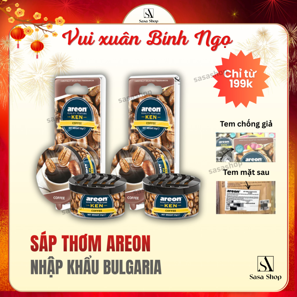Sáp Thơm AREON - Nước Hoa ô Tô AREON Khử Mùi Xe Hơi Cao Cấp Chính Hãng Nhập Khẩu Bulgaria SASASHOP
