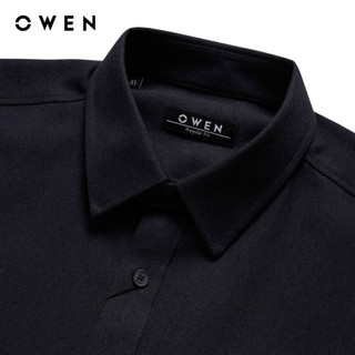 Owen - Áo sơ mi dài tay Regular Fit AR258028DT màu Xanh tím than chất liệu Lanatex
