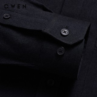 Owen - Áo sơ mi dài tay Regular Fit AR258028DT màu Xanh tím than chất liệu Lanatex