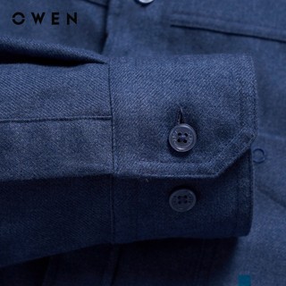 Owen - Áo sơ mi dài tay J-Form AJ255055DT màu Xanh tím than chất liệu Cafe charcoal