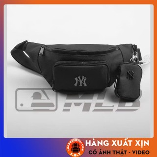 Túi Bao Tử NY Nam Nữ Nhiều Ngăn Chống Thấm Nước, Túi Đeo Bụng Chất Vải Da Cao Cấp Phong Cách Thời Trang