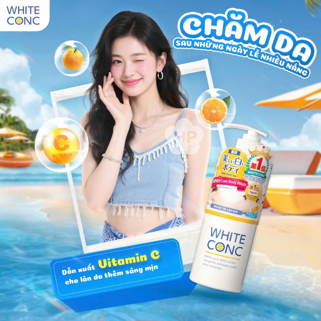 Sữa Tắm Dưỡng Trắng Sáng Da Toàn Thân White Conc Body Shampoo C II (600mL)