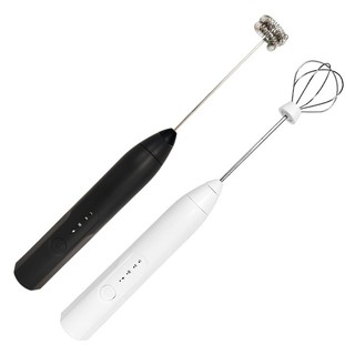 Máy Đánh Trứng Cầm Tay Mini - Máy Tạo Bọt Cafe 3 Tốc Độ Sạc Điện, Kèm 2 Đầu Đánh Inox 304 Đa Năng