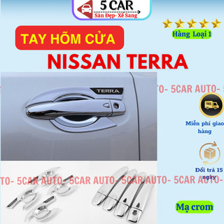 Ốp Tay Nắm Hõm Cửa Terra Mạ crom cao cấp 2018 -Hiện nay  - Ốp Bảo Vệ Tay Cửa Nissan Terra