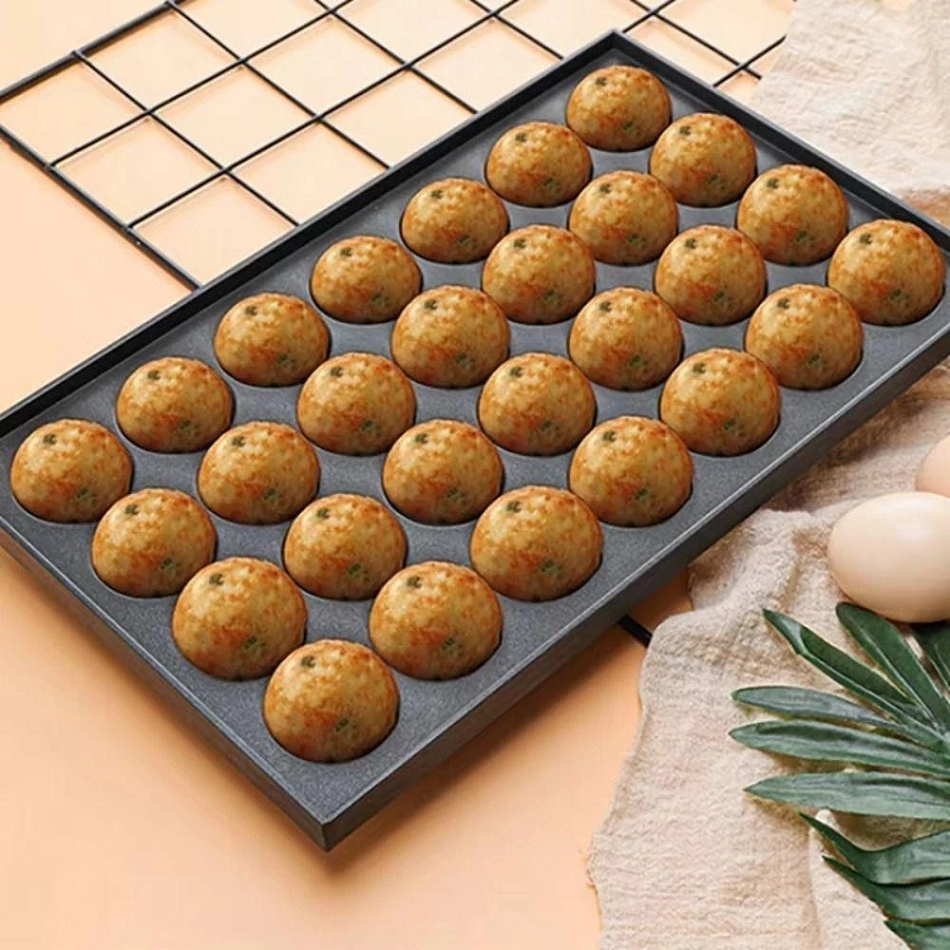 Máy làm bánh bạch tuộc 2000W điều chỉnh 50 - 300 độ, làm nóng nhanh