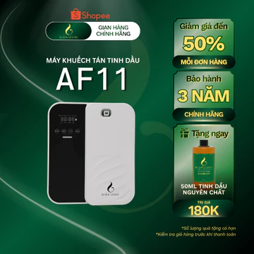 Máy Xông Tinh Dầu Tự Động AF11, Máy Khuếch Tán Tinh Dầu Cho Diện Tích <120m2 - Điều Khiển Qua App - Tặng 50ml Tinh Dầu