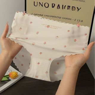 Combo 5 Quần lót su tàng hình mềm mịn - Set 5 Quần chip su lụa nữ họa tiết dâu ngọt ngào sexy L1027